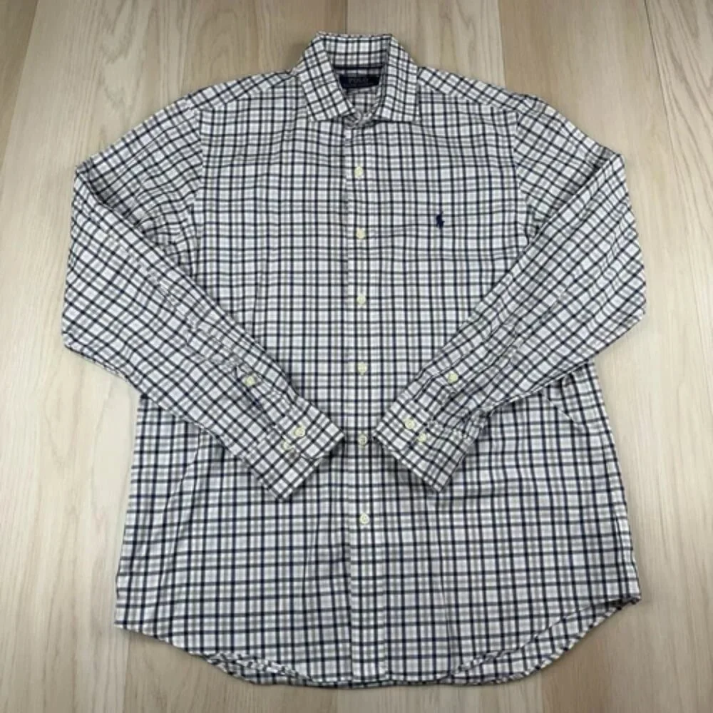 Polo Ralph Lauren Classic Fit Performance Flannel Shirts Mens M Medium Set Of 2 - Picture 11 of 16